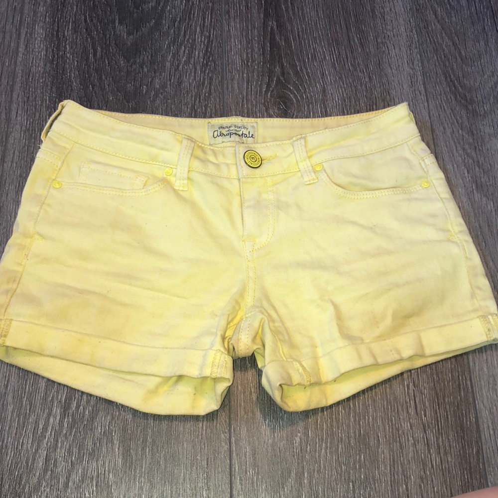 Yellow Jean shorts